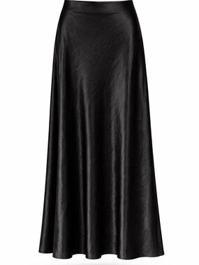 Aleeza Paris Black Maxi A-Line Skirt S
